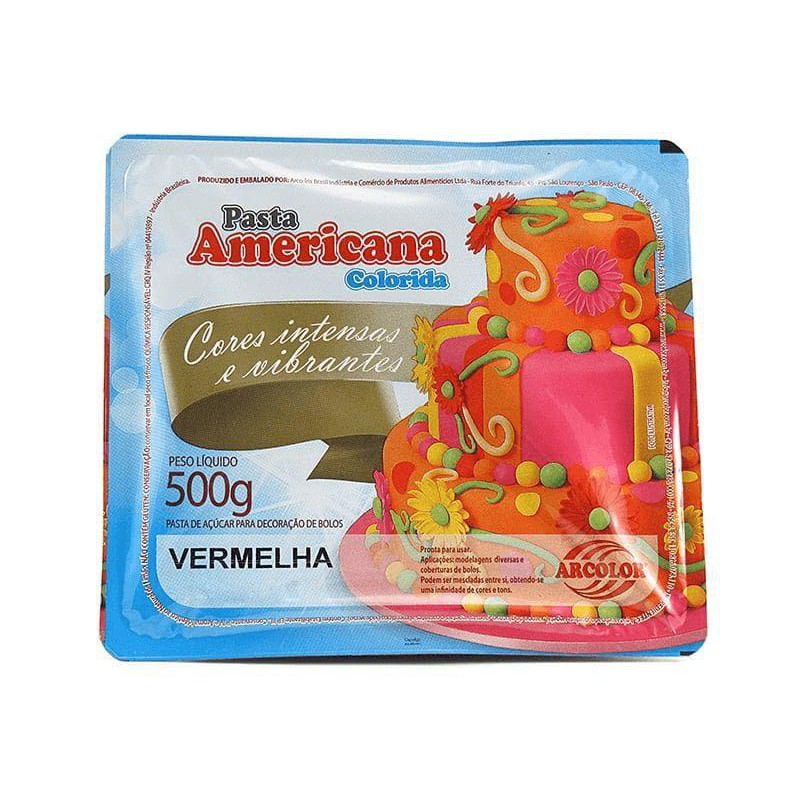 PASTA AMERICANA VERMELHA ARCOLOR 500G Shopee Brasil