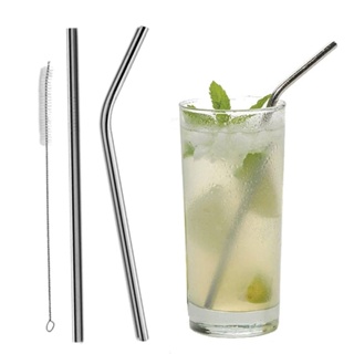 Kit Canudos Inox Reutilizável Com 3 Canudos + Limpador em Oferta na Shopee