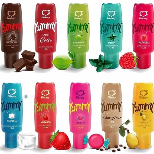 Yummy Gel Térmico Beijável Comestível Lubrificante Íntimo Sabores Diversos Massagem Sensual 15ml Sexy Fantasy | Shopee Brasil