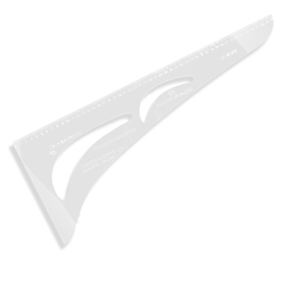 Esquadro 50cm Modelagem Cavas Confecção 0509 50x21cm Acrílico em Oferta na Shopee