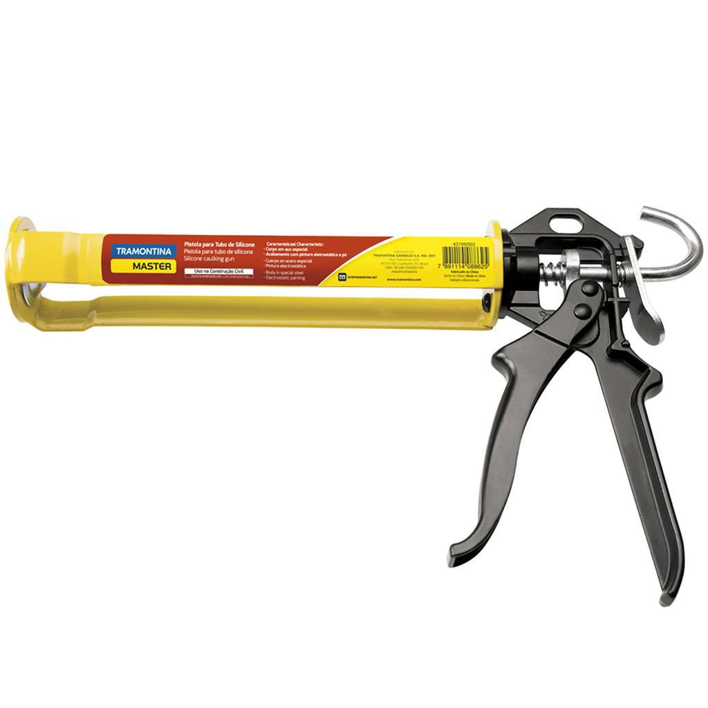 Pistola de Silicone 280ml Tramontina Master Aplicador em Aço 43199/002 - Home & Living