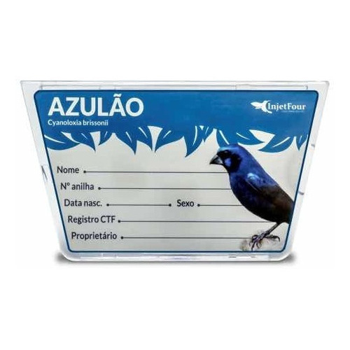 Kit Com 6 Placas De Identificação Luxo Azulao - 527 Az