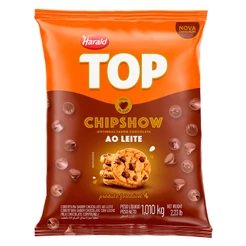 Gotas de Chocolate Forneáveis Ao Leite Top Chipshow 1,01kg - Harald