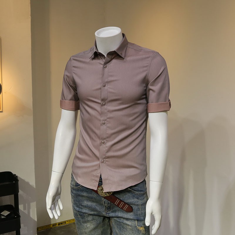 camisa jeans tencel masculina