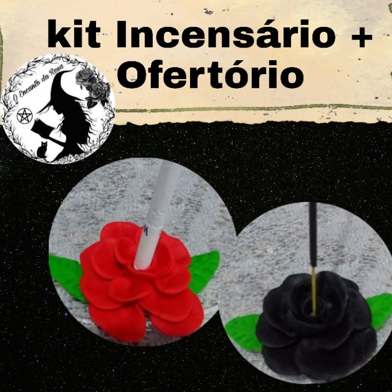 kit Incensário e ofertório Pomba gira cigana umbanda candomblé mulambo Padilha Dona sete