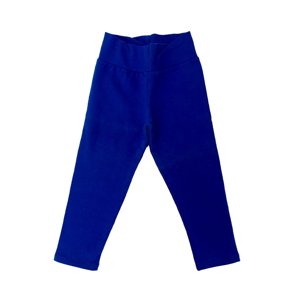 At first It Benign Calça Legging Infantil Menina Azul Royal de Cotton Confortável | Shopee  Brasil