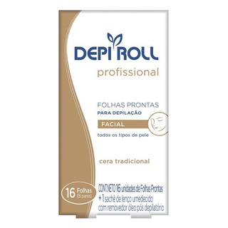 Folhas Depilatórias Faciais DepiRoll Tradicional - 16Un