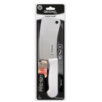 Cutelo Profissional de Cozinha Faca Inox 28,5cm para Açougue e Carnes