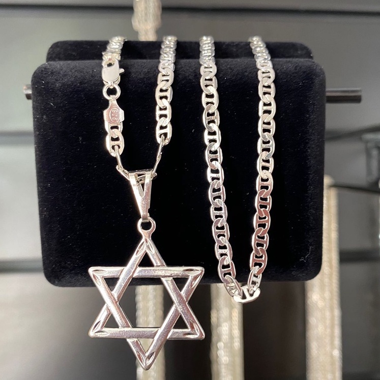 Cordão masculino Piastrine 4 mm PRATA 925 em Oferta na Shopee