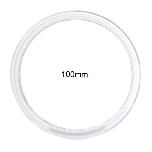***GRANDE*** Kit 24 ARGOLA Transparente Acrilica Grande 100mm (10 CM) - Para Artesanato Elo para Cortina Acrílico — imagem 2 de 2