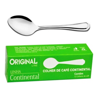 Cj De Colheres Cafe Inox 6 Pcs Continental - Talheres em Oferta na Shopee