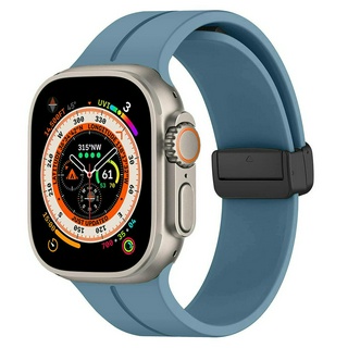 Faixas De Substituição De Silicone Esportivo Macio Para Homens E Mulheres Magnéticas Compatíveis Com Apple Watch Ultra Band 49mm/45mm/44mm/41mm/40mm/iWatch Bands 38mm/42mm