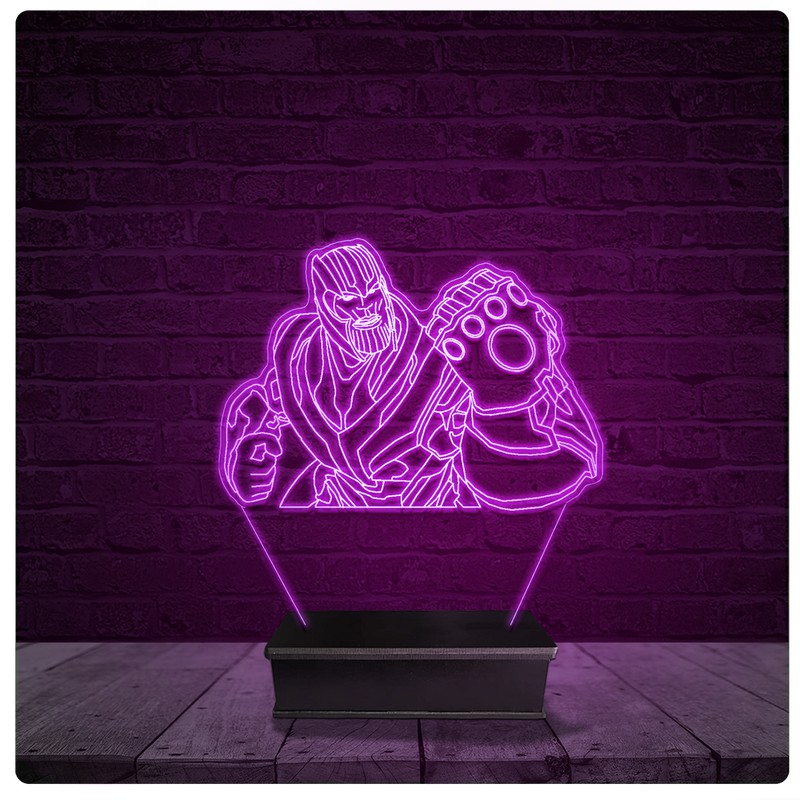 Luminária e Abajur Acrílico Led - Thanos Manopla