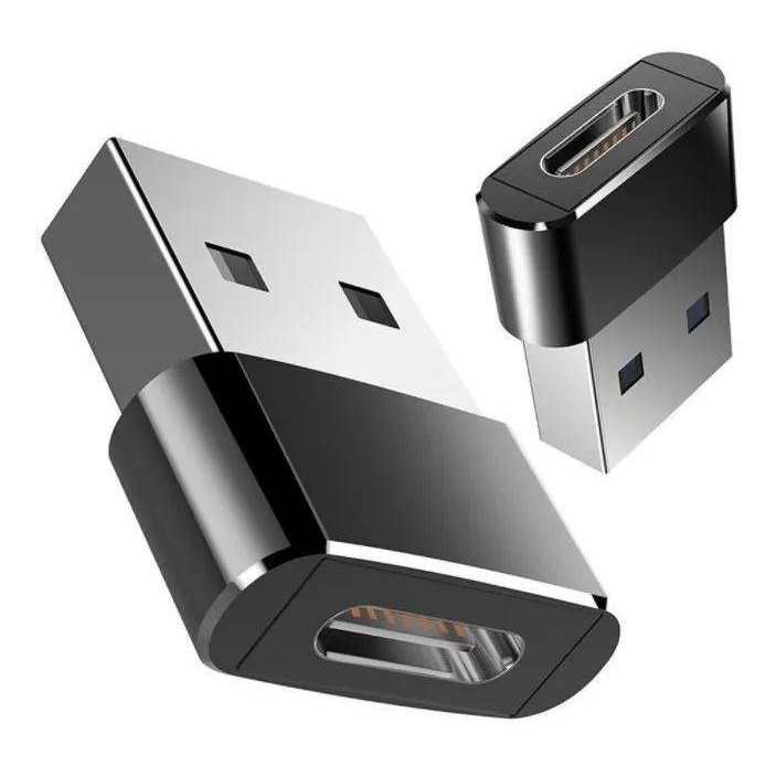 Adaptador Plug Conector Usb Tipo C Fêmea X Usb 2.0 Macho Otg