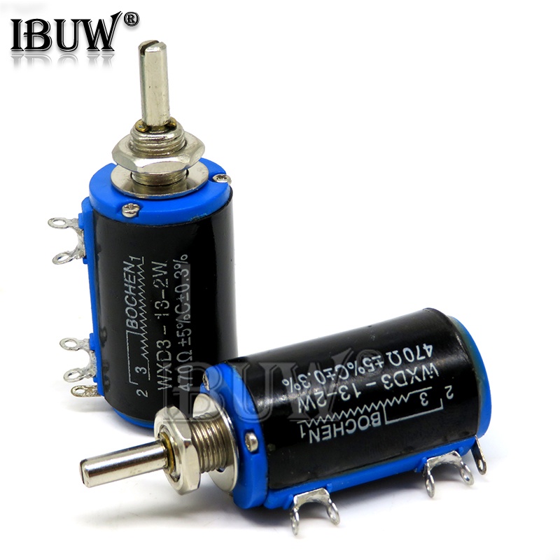 1 Peça WXD3-13 100 200 220 680 1K 2.2K 3.3K 4.7K 5.6K 6.8K 10K 22K 33K 47K 100K Ohm-2W Potenciômetro Enrolado Com Fio