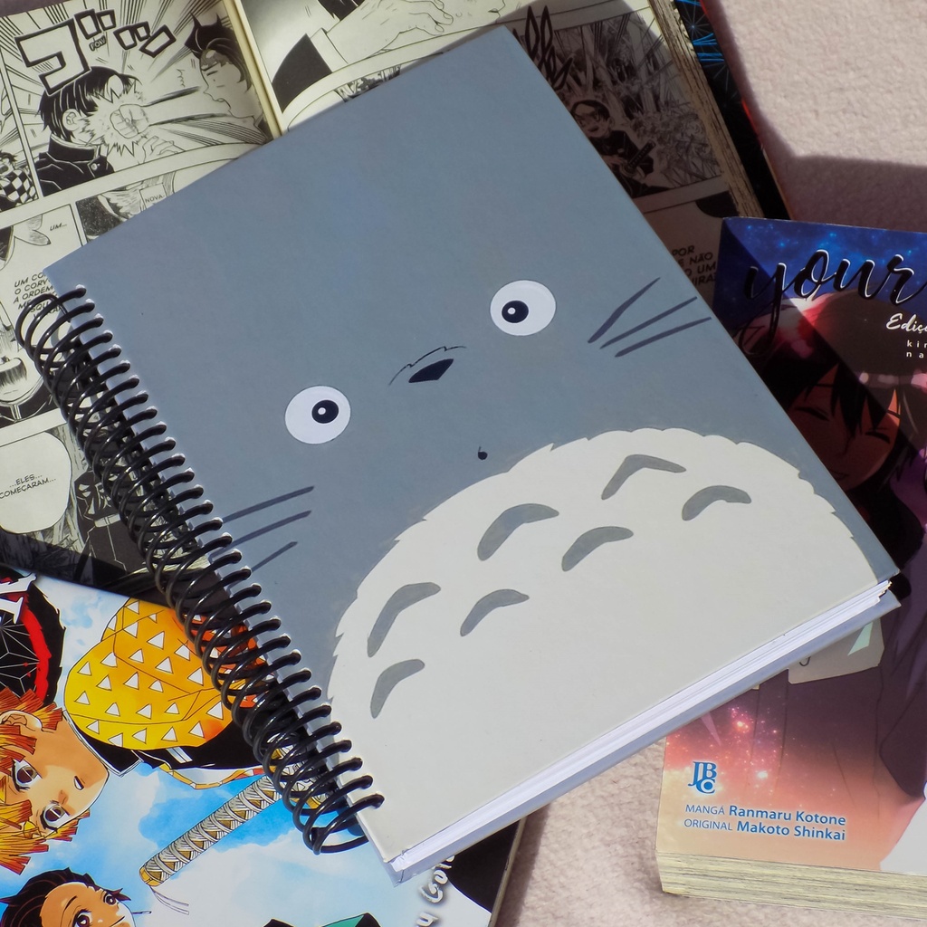 Sketchbook Totoro 75gr 90gr 180gr 240gr Caderno de Desenho Capa Dura Espiral Bloco de Notas Meu Amigo Totoro