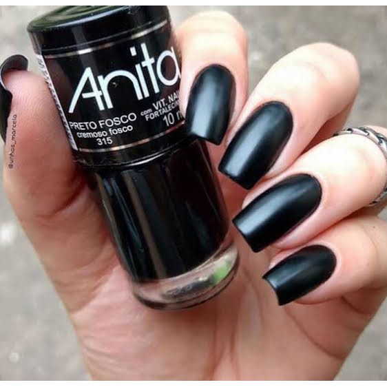 Esmalte Anita Preto Fosco 10ml