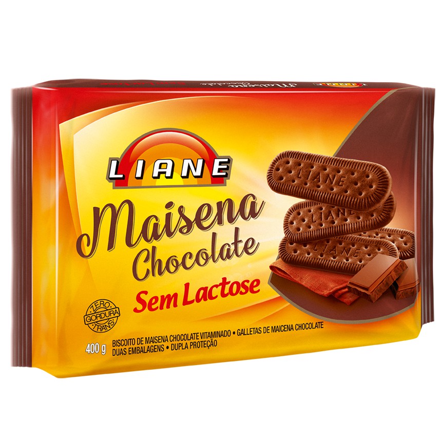 Biscoito Maizena Chocolate Liane G Ou G Zero Leite Bolacha