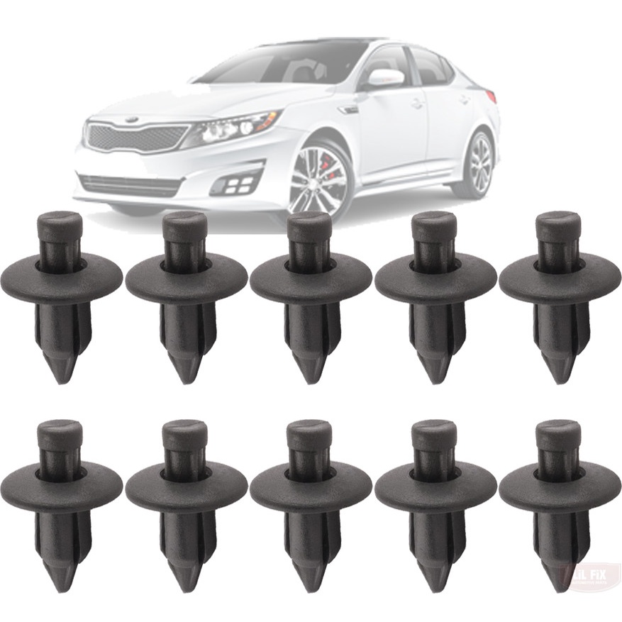 10 Presilhas Grade Churrasqueira Kia Cerato 2008 até 2019