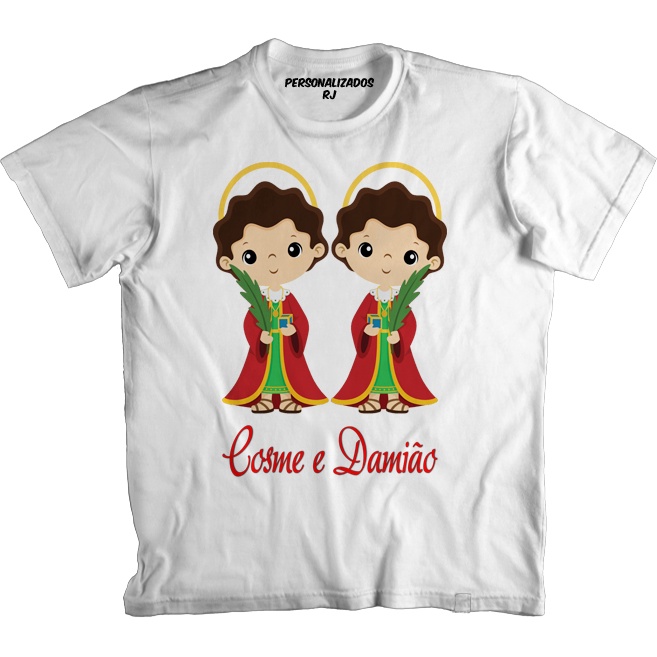 Camiseta Cosme e Damião INFANTIL - São Cosme e São Damião