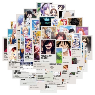50/25/10Pcs Adesivos Mistos De Anime Haiykuu Hunter × Stikcers Demon Slayer Para Mala De Skate De Celular Decalque