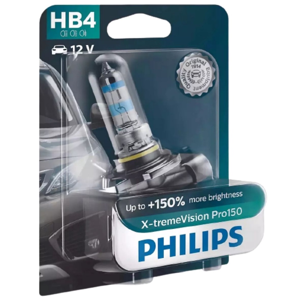 Lâmpada Automotiva Philips X-treme Vision Pro150 Hb4 Unitária em Oferta na Shopee