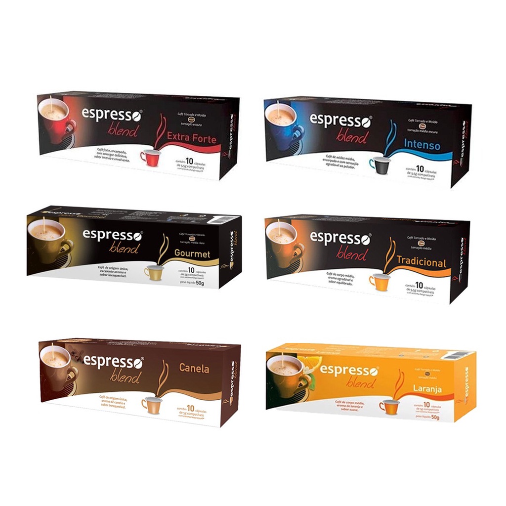 MEGA OFERTA! Combo Leve 60 e pague 50 Cápsulas de Café Expresso Para Máquinas Nespresso