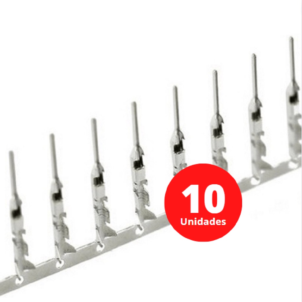 Jumper 1 Pino Aco 10 Unidades Conector Macho para Jumper 2,54mm Para ...