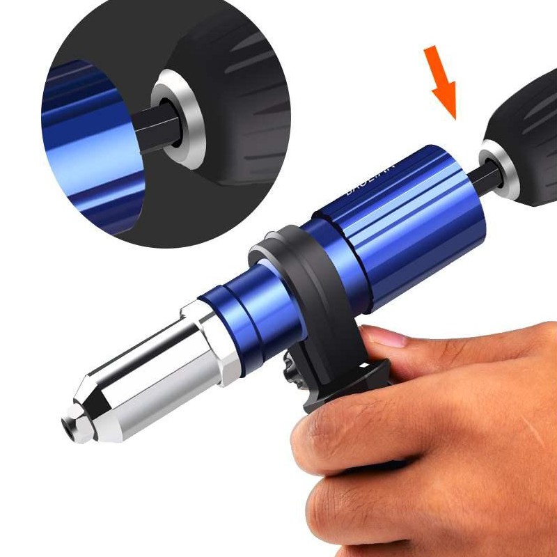 Ferramenta De Rebitagem Elétrica Com Porca , Cabeça De Conversão Do Núcleo Ferramentas Adaptadoras De Insertos Broca Sem Fio SS 45