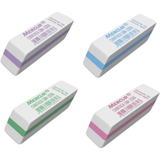 Borracha Chanfrada c/ Listra Colorida (Azul, Rosa, Roxo e Verde) - Mercur em Oferta na Shopee