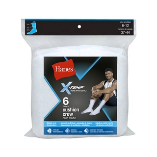 Kit c/ 6 Meias Hanes Cano Médio 5184