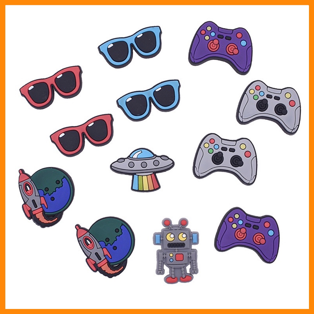 Encantos De Sapatos Para Colorfully Gamepad Bolsas Decoração Primavera em Oferta na Shopee