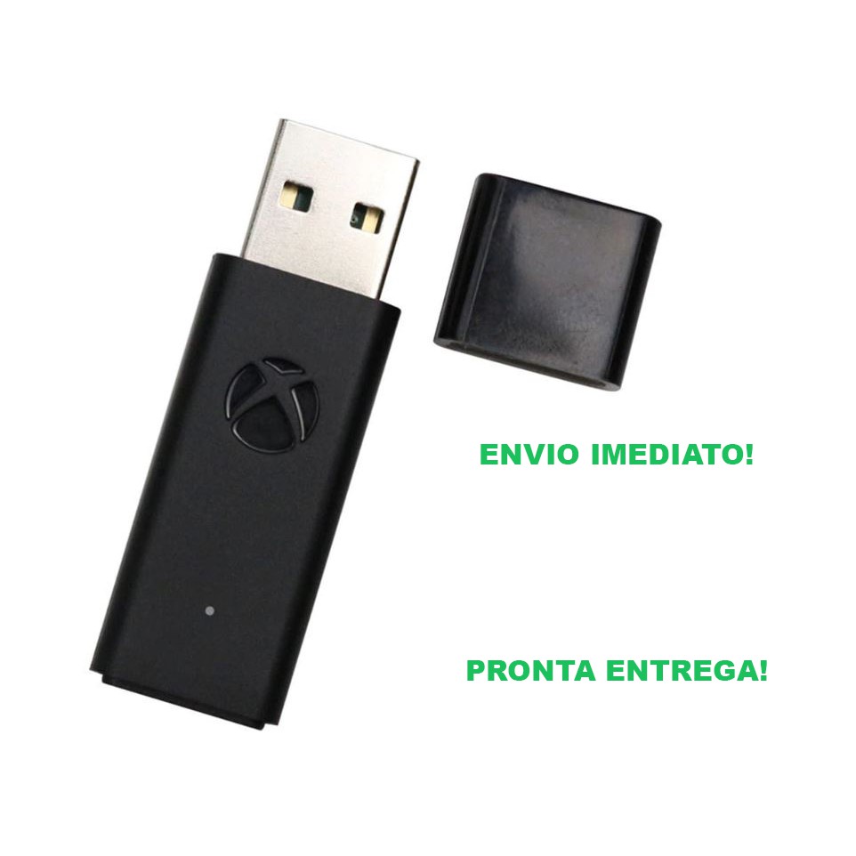 Adaptador Receiver Controle Xbox One Sem Fio - 2° Geração Para Pc e Notebook - Pronta Entrega!