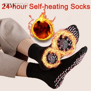 FINETOO 5 Pares/Set Winter Meias De Massagem Quente Unisexo Auto-Aquecimento Alívio Da Dor Saúde Para Mulheres Tour Terapia Magnética Os Pés Respirável