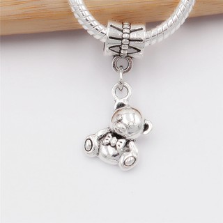 Berloque Pingente Ursinho Charmoso para Bracelete e Pulseiras