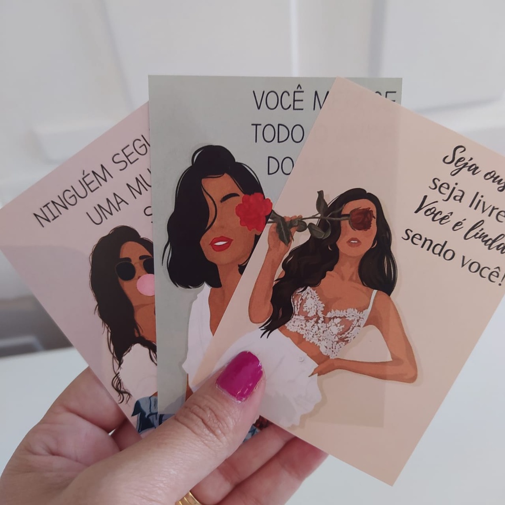 KIT com 60 Folhetos Motivacionais | Cartão cliente | 10x7 | 90g | Papelaria em Oferta na Shopee