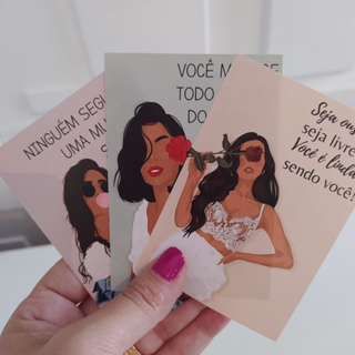 KIT com 60 Folhetos Motivacionais | Cartão cliente | 10x7 | 90g | Papelaria em Oferta na Shopee