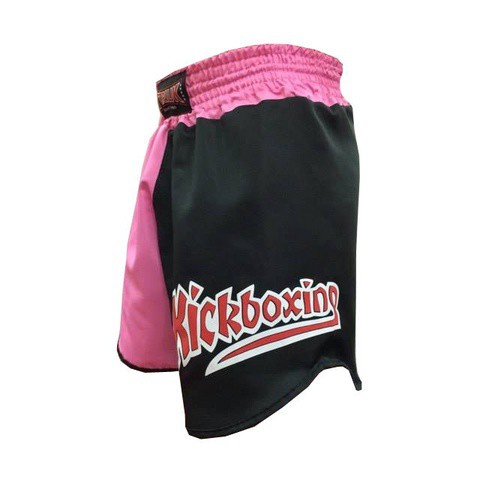 Calção / Short Kickboxing - Feminino - Cavado-  K1 V2- Preto/Rosa - Toriuk .