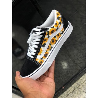 tenis vans de girassol