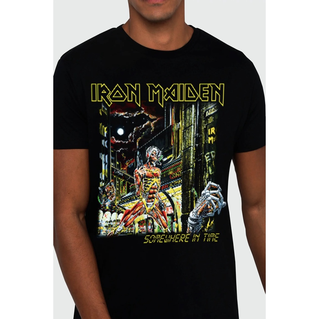 Camiseta Iron Maiden Somewhere In Time Oficial