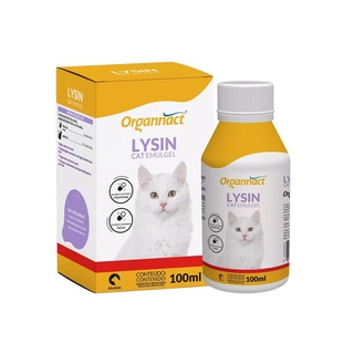 Lysin Cat Emulgel Organnact 100ml Vitamina Lisina