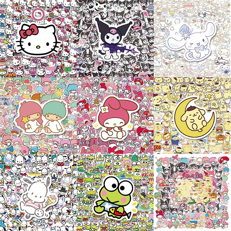 200/100/Pcs 50 Novo Sanrio Adesivos Olá Kitty Kuromi Meu Melody Bonito Para Meninas Laptop Pele Kawaii Decalque em Oferta na Shopee