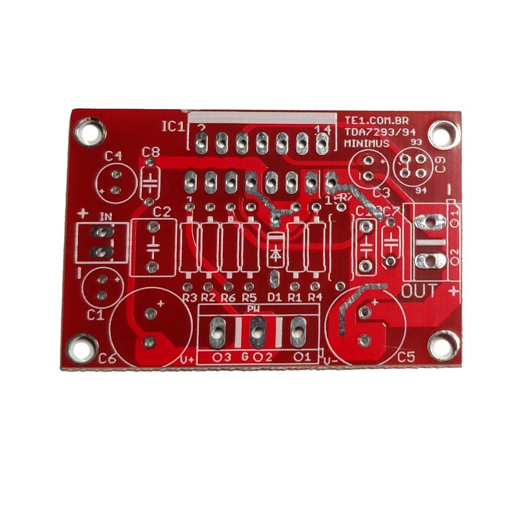 Placa Lisa Para Amplificador Ci Tda7294 Ou Tda7293 100w
