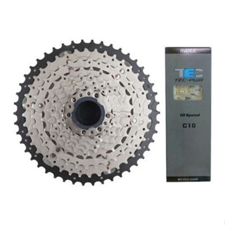 Cassete Bike Absolute Ultra 10v 11/46 + Corrente Tec 10v Pro em Oferta na Shopee