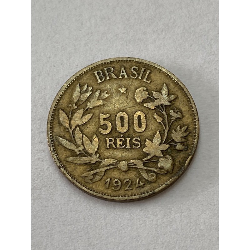 Moeda 500 Réis 1924 Mbc