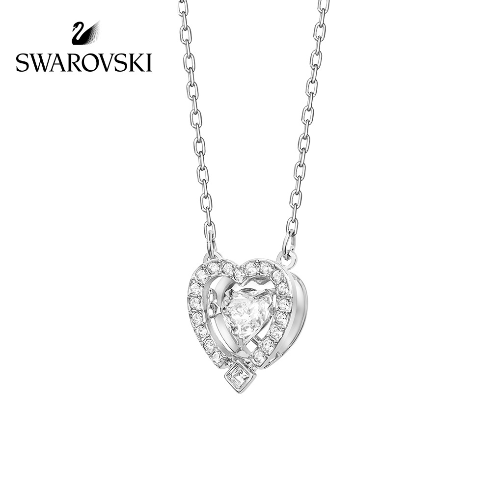 Colar De Cristal Swarovskli Love Heart Beating Sparkling DANCE Brilhante Cor Clássico K795