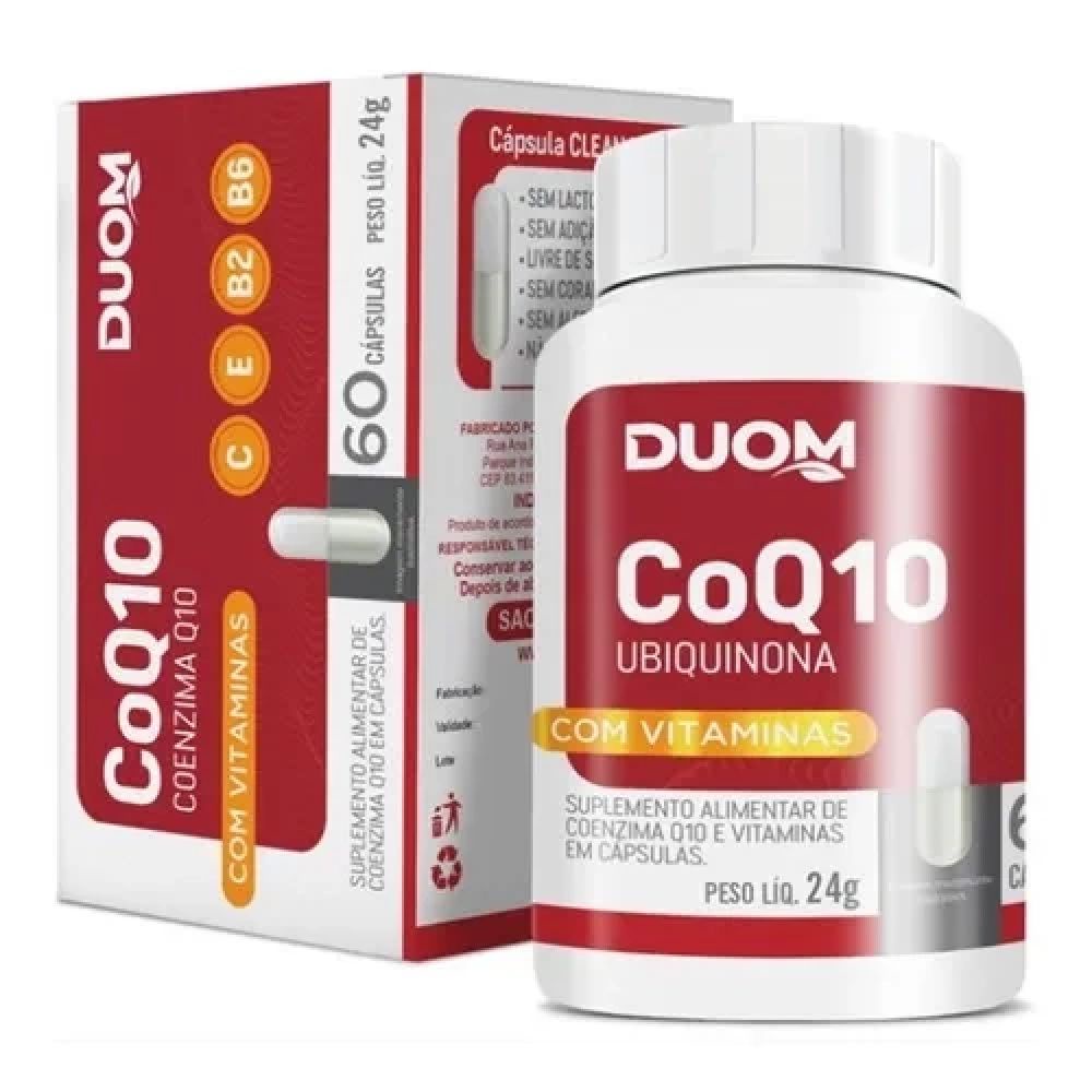 Original Duom - Coenzima Q10 C/Vitaminas C/60 Cáps - Escorrega O Preço