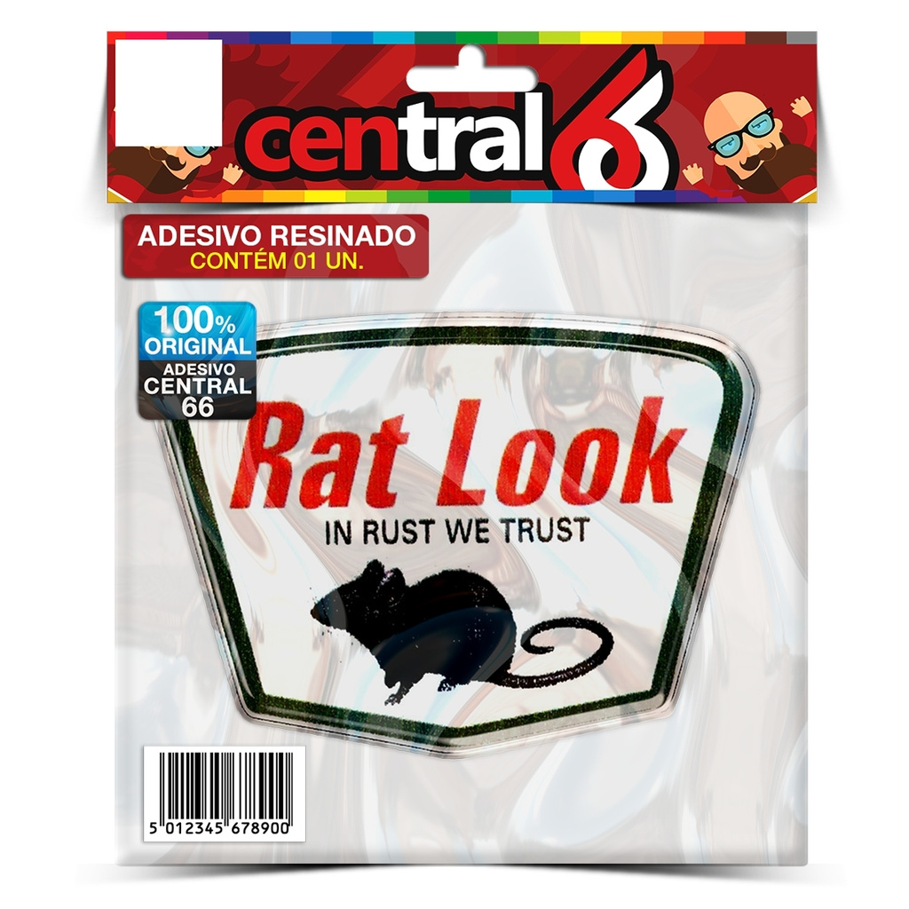 Adesivo Marca Rat Look Resinado | Shopee Brasil