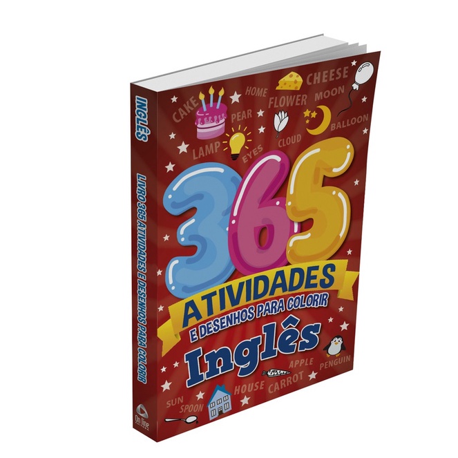 Aprendendo Inglês - 365 Atividades e Desenhos para Colorir - Books & Magazines