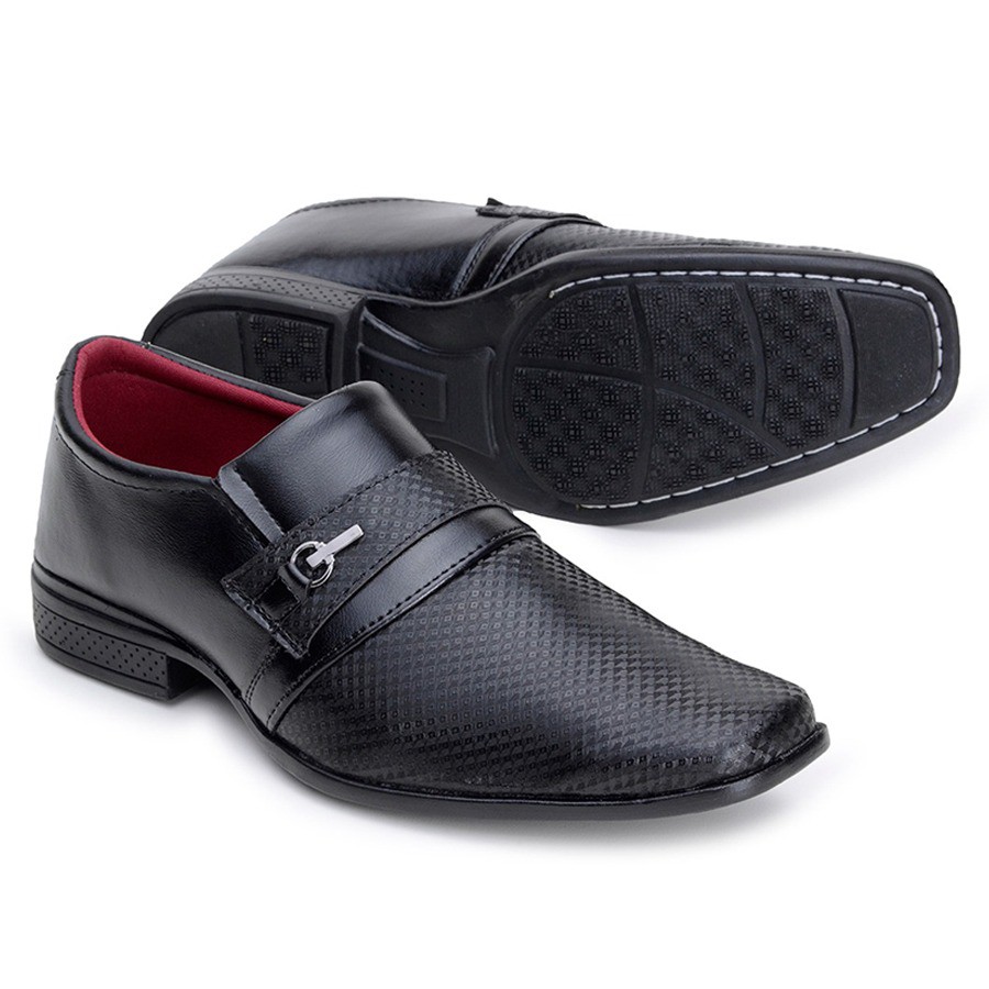 sapato social couro sintético